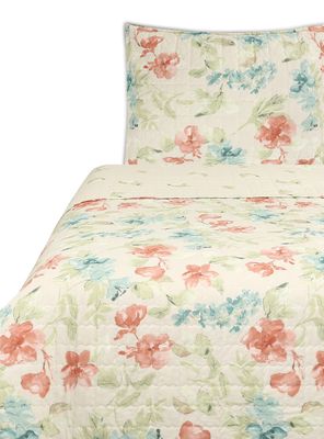 Imagen 1 del producto Quilt Floreado 1.5 Plazas