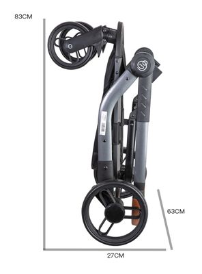 Coche Cuna Travel System Bebé Taurus con Base Beige