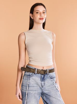 Imagen 1 del producto Cinturón Desgastado con Tachas y Estrellas