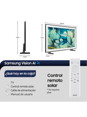 Imagen 2 del producto QLED Smart TV 55' The Frame 4K Art Mode Vision AI F-QN55LS03VGS + Marco 2025