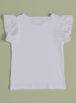 Imagen 2 del producto Polera Rib Color Vuelos Broderie