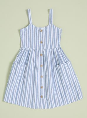 Imagen 2 del producto Vestido con Bolsillos Grandes de Lino