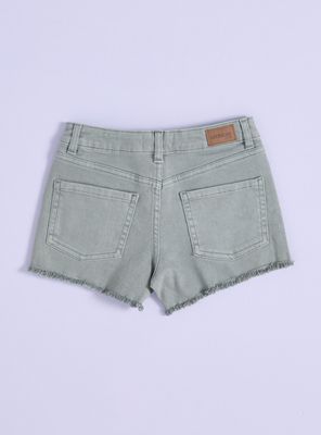 Imagen 2 del producto Short Efecto Lavado con Bolsillos Broderie