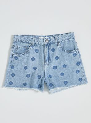 Short Denim Bordado Seashell