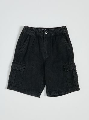 Short Tipo Cargo Denim Niño