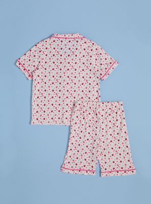 Imagen 2 del producto Pijama Camisero Estampado Frutillas Jersey