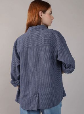 Imagen 2 del producto Camisa AE Mezcla de Lino con Botones Estilo Fin de Semana