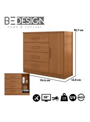 Imagen 2 del producto Cómoda Zanzini con Puerta Caramelo