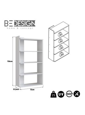 Imagen 2 del producto Estante Organizador Vertical B43 Blanco 