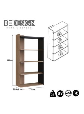 Imagen 2 del producto Estante Organizador Vertical B43 Castaño