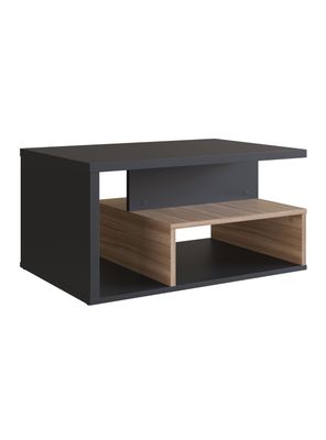 Mesa de Centro Moveli B92 Negro-Castaño