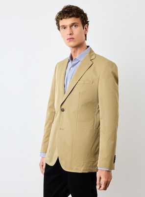 Vestón Recto Slim Fantasía Gabardina