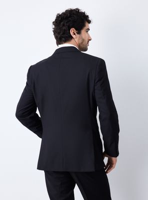 Imagen 2 del producto Traje Recto Regular Fit Negro Liso