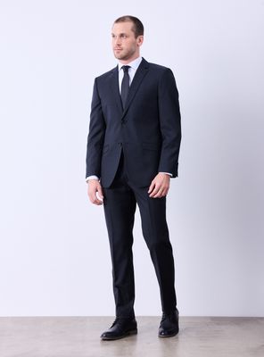 Traje Recto 100% Lana Lisa Slim