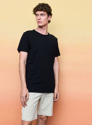 Polera Crew Neck Rolled Up