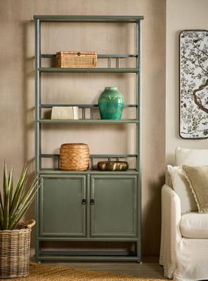 Repisa 2 Niveles Antigüedad 1 Green