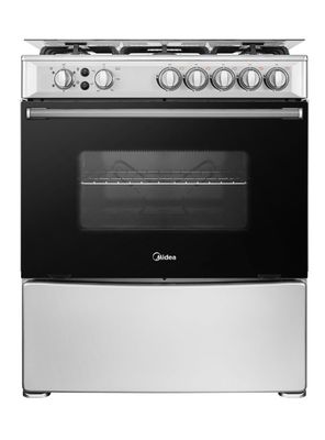 Midea Cocina A Gas 5 Quemadores Mfo-Mg30Acqsl Silver