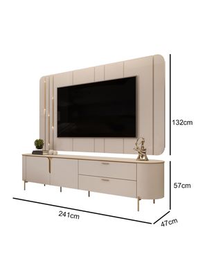 Imagen 2 del producto Estante Home Celin 70"" 2 Cuerpos 2 Puertas