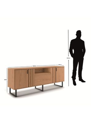 Imagen 2 del producto Rack Jurua TV 70"" 3 Puertas Café