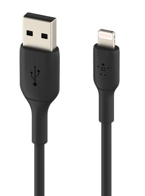 Imagen 2 del producto Cable USB-A a Lightning 1m PVC Negro