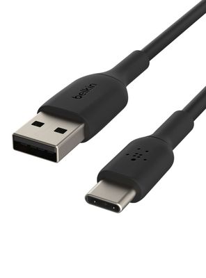 Imagen 2 del producto Cable USB-A a USB-C 2m PVC Negro