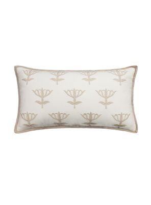 Cojín Bordado Flor 50x50 cm Diseño 2