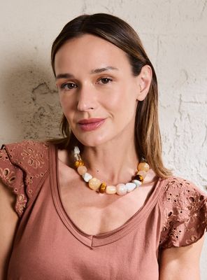 Imagen 1 del producto Collar Ajustable con Piedras de Colores