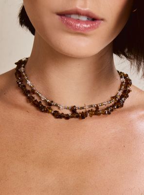 Imagen 2 del producto Set de Collares con Piedras Colores