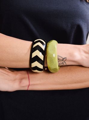 Set de 2 Pulseras Chunky Tipo Africanas