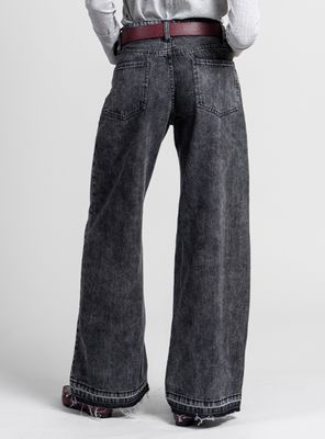 Imagen 2 del producto Jeans Wide Leg Tiro Alto Josefa Bordado Marengo