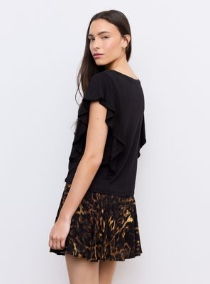 Imagen 2 del producto Polera Fluida Vuelos y Escote Redondo