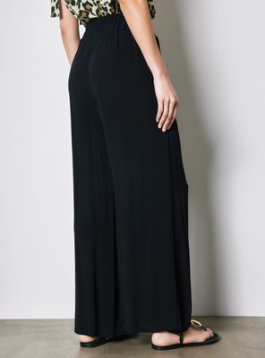 Imagen 2 del producto Pantalón Palazzo con Bolsillos y Pretina Elasticada