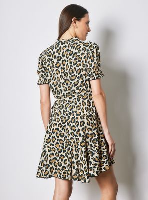 Imagen 2 del producto Vestido Cruzado con Manga Globo