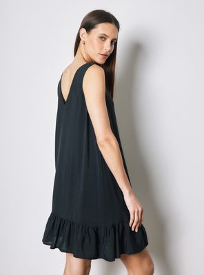 Imagen 2 del producto Vestido sin Manga con Tirantes Anchos y Faldón con Volante