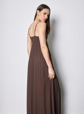 Imagen 2 del producto Vestido Maxi con Escote V y Pabilos Finos