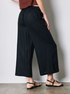 Imagen 2 del producto Pantalón Culotte con Lino Pretina Elasticada