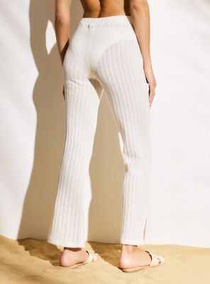 Imagen 2 del producto Pantalón Wide Leg Tejido con Aberturas en Costados