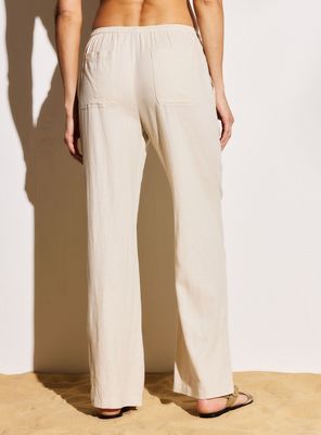 Imagen 2 del producto Pantalón Straight con Cordón y Cintura Elasticada