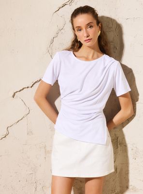 Polera Ruedo Asimétrico Colección María Pombo