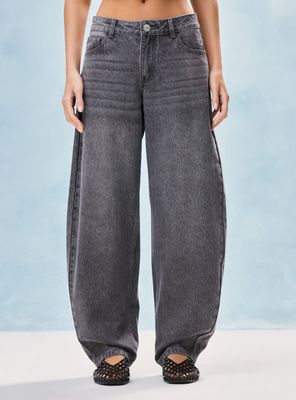 Jeans Wide Balloon Low Rise