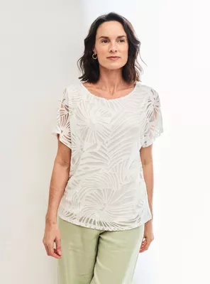 Imagen 1 del producto Polera Diseño con Transparencia y Top Interior