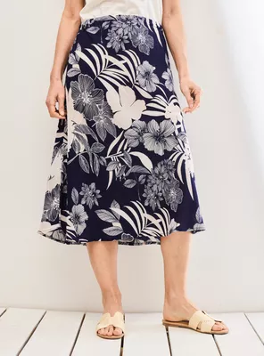 Falda Evasé Estampada