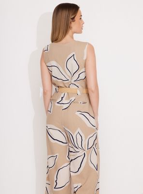 Imagen 2 del producto Enterito con Lino Cierre Delantero y Cinturón Elasticado