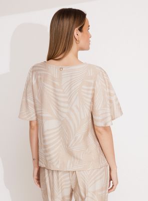 Imagen 2 del producto Blusa Full Estampada con Vuelo en Mangas