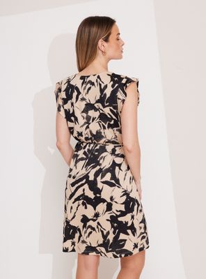 Imagen 2 del producto Vestido con Manga de Vuelo y Lazo en Cintura