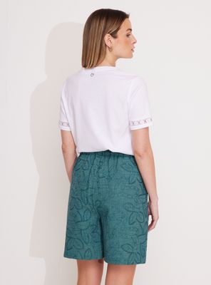 Imagen 2 del producto Polera Básica con Detalle de Cinta en Escote y Mangas