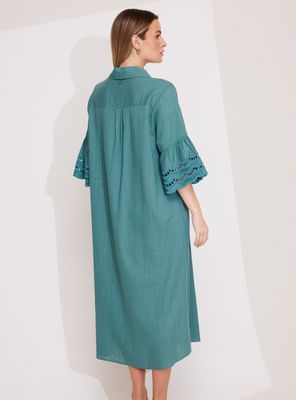 Imagen 2 del producto Vestido Camisero con Capas y Cinturón