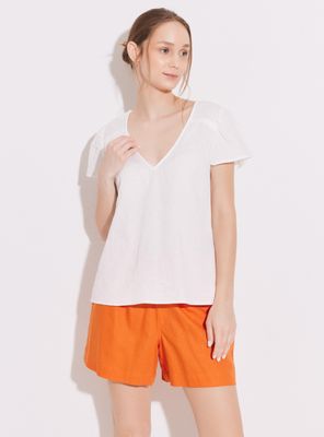 Blusa Manga Corta Globo