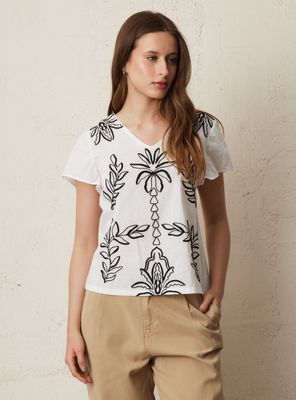 Imagen 1 del producto Blusa con Bordado Frontal