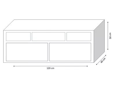 Imagen 2 del producto Rack TV 55"" Bajo Rústico